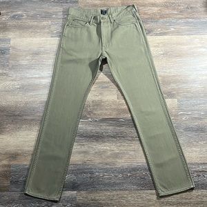 Men's J. Crew Sutton Fit Sandy Sage Green Denim Jeans
